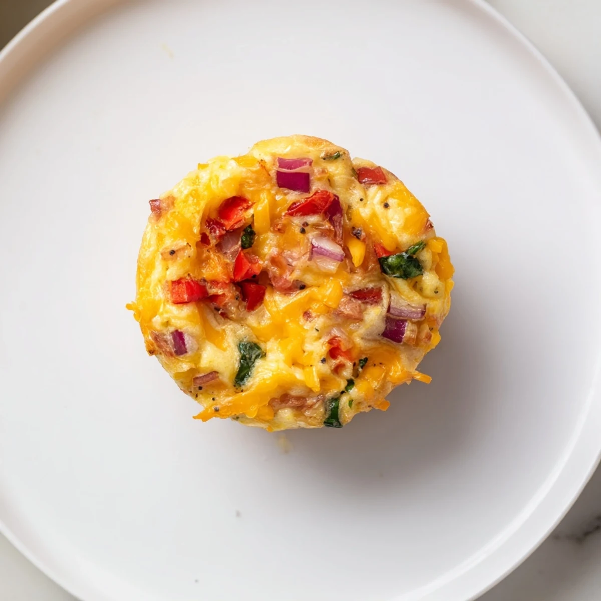 Golden and cheesy Easy Christmas Morning Egg Muffins fresh from the oven, perfect for holiday mornings.
