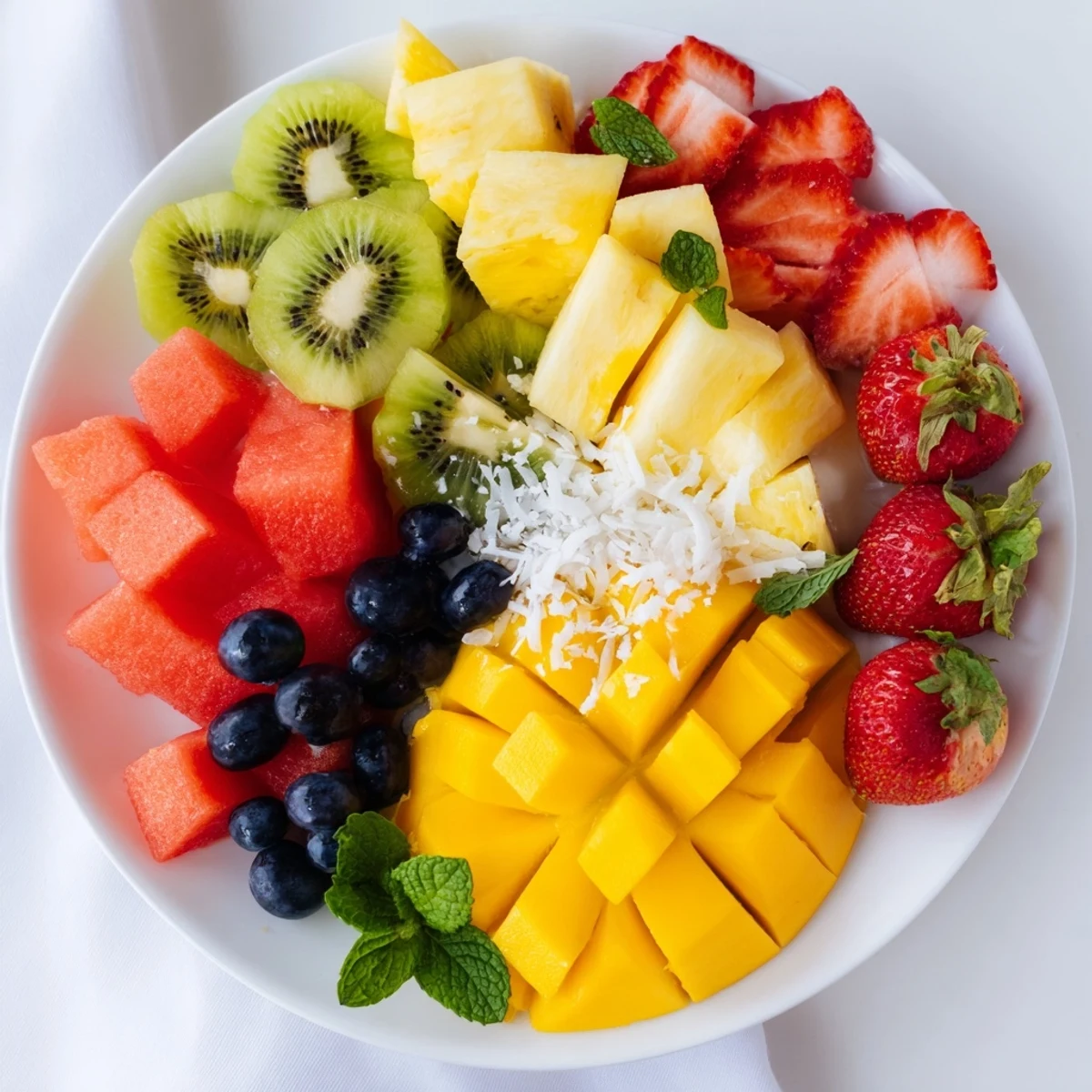 Juicy Tropical Pineapple Platter, bursting with vibrant colors, perfect for a refreshing summer treat.