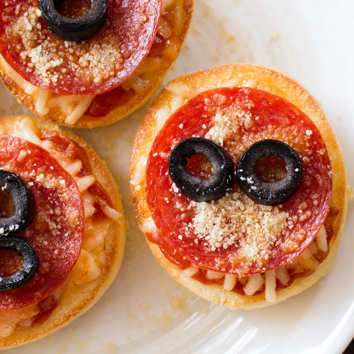 Warm Santa Belt Mini Pizza Bites fresh from the oven, with a savory taste and festive appeal.