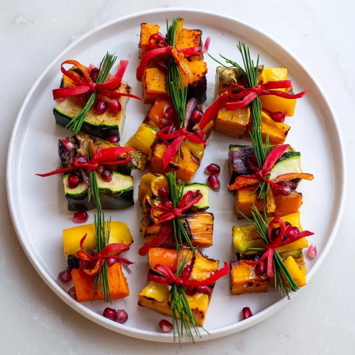 Vibrant Christmas Present Veggie Crates, a colorful, roasted vegetable side dish perfect for holiday tables.