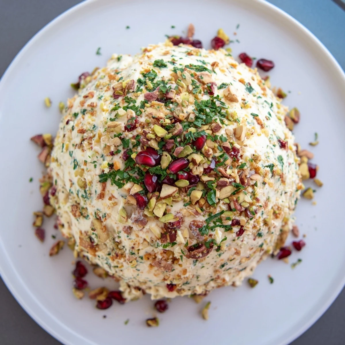 This Royal Orb appetizer features a creamy cheese ball shaped like an elegant jeweled sphere.
