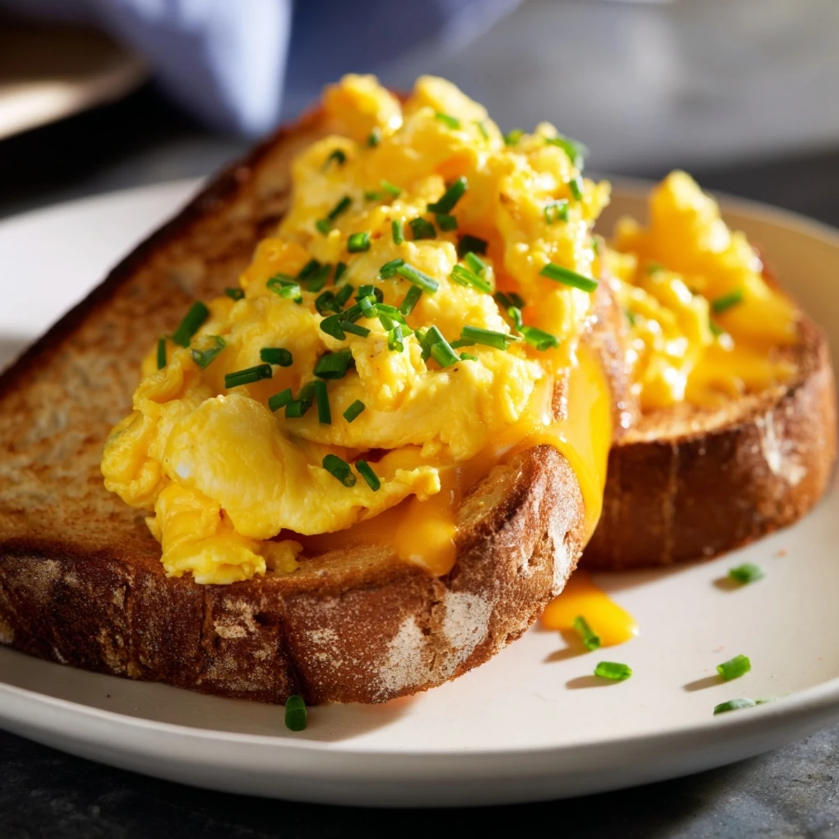 Savory One-Pan Egg Breakfast Sandwich stacked high, cheese oozing inside, perfect for breakfast or brunch.