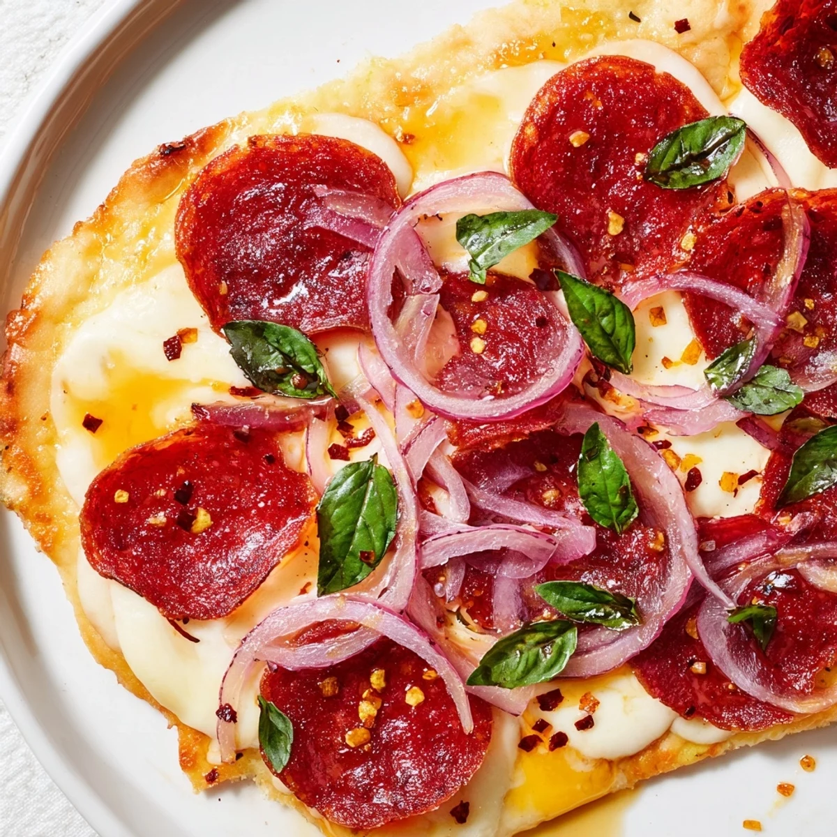 Hot Honey Pepperoni Flatbread