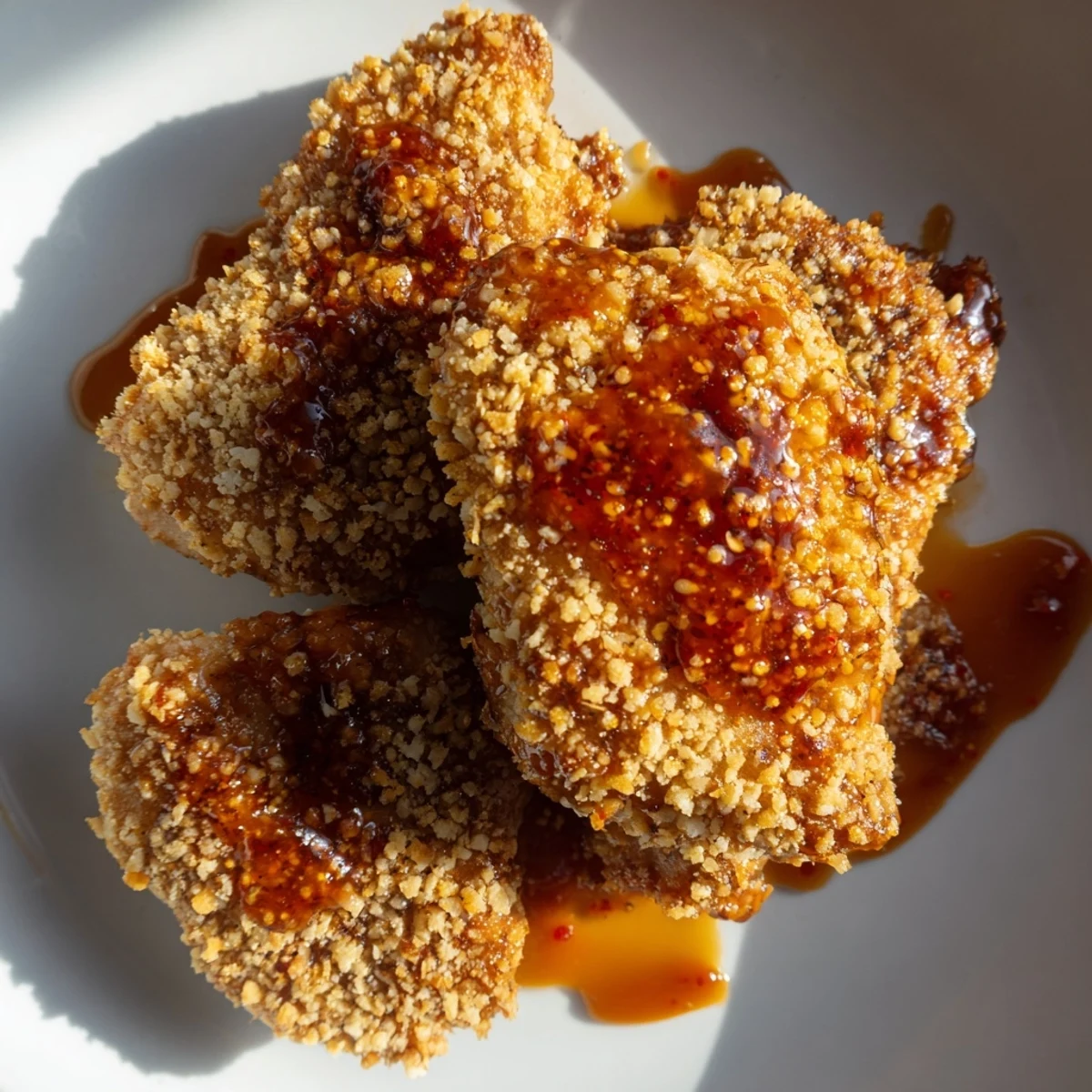 Perfectly fried or air-fried, these Hot Honey Crispy Chicken Thighs are juicy main meal goodness.
