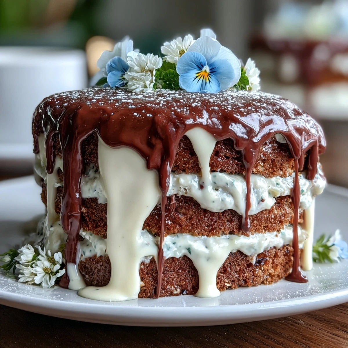 Spring Layer Cake with Lemon Frosting