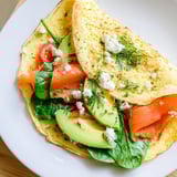 Thin and delicate Blender-Egg Crepe Wraps, served warm, ready to be filled with your favorite ingredients.