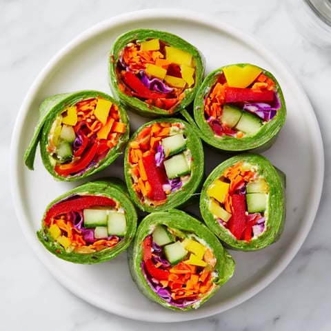 Rainbow Veggie Christmas Lights Wrap Pinwheels, colorful and veggie-filled, ready to serve as a festive appetizer.