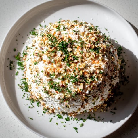 The Royal Orb cheese ball with vibrant pomegranate jewels, perfect for festive holiday appetizers.