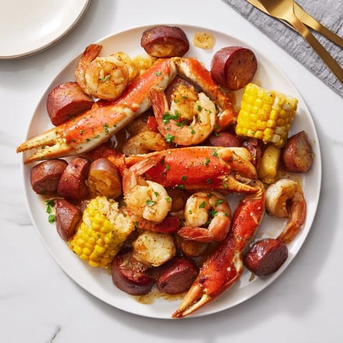Seafood Boil Crab Shrimp Sausage