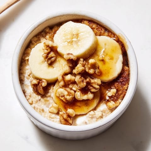 Baked Oats with Banana Honey