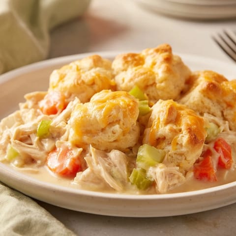 One-Pan Chicken Cobbler Cheddar
