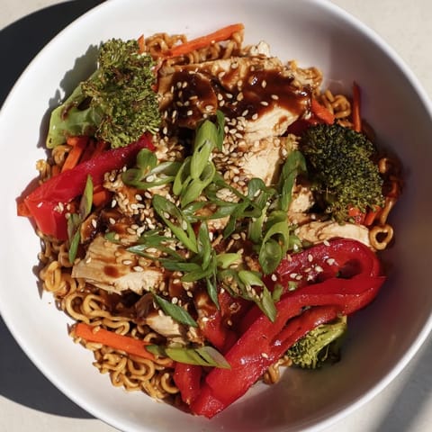 Sheet-Pan Crispy Ramen Veggies