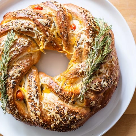 Budget Holiday Pretzel Wreath