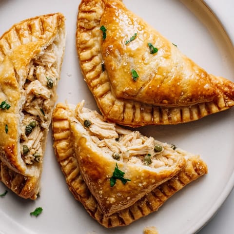 Chicken Piccata Mini Hand Pies