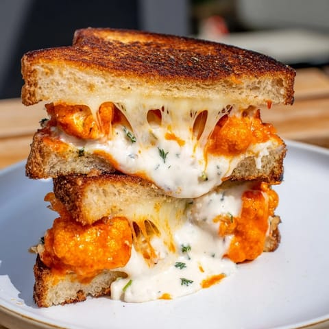 Buffalo Cauliflower Grilled Cheese
