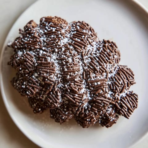 Golden baked pinecone shaped peanut butter cookies, artfully arranged on a cooling rack for serving.