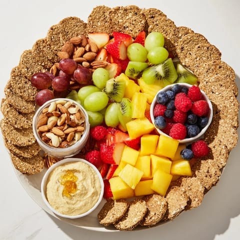 The fresh, colorful arrangement of The Hidden Oasis appetizer looks perfect for entertaining guests.