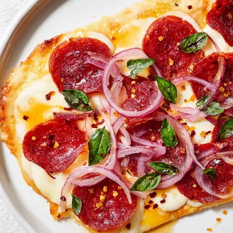 Hot Honey Pepperoni Flatbread