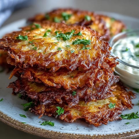 A top-down view of savory Cabbage Fritters With Dipping Sauce, ready to be served as a hot, vegetarian appetizer or snack.