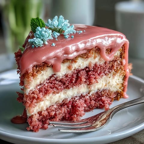 Bridal Shower Rosé Velvet Cake with elegant gold drip, a pink dessert wonder.