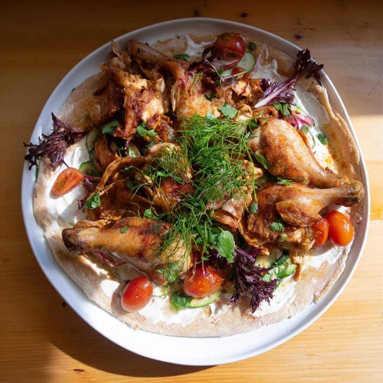 Imagine a delicious Greek Yogurt Chicken Shawarma Christmas Wrap with a holiday medley of ingredients, perfect for a festive feast!