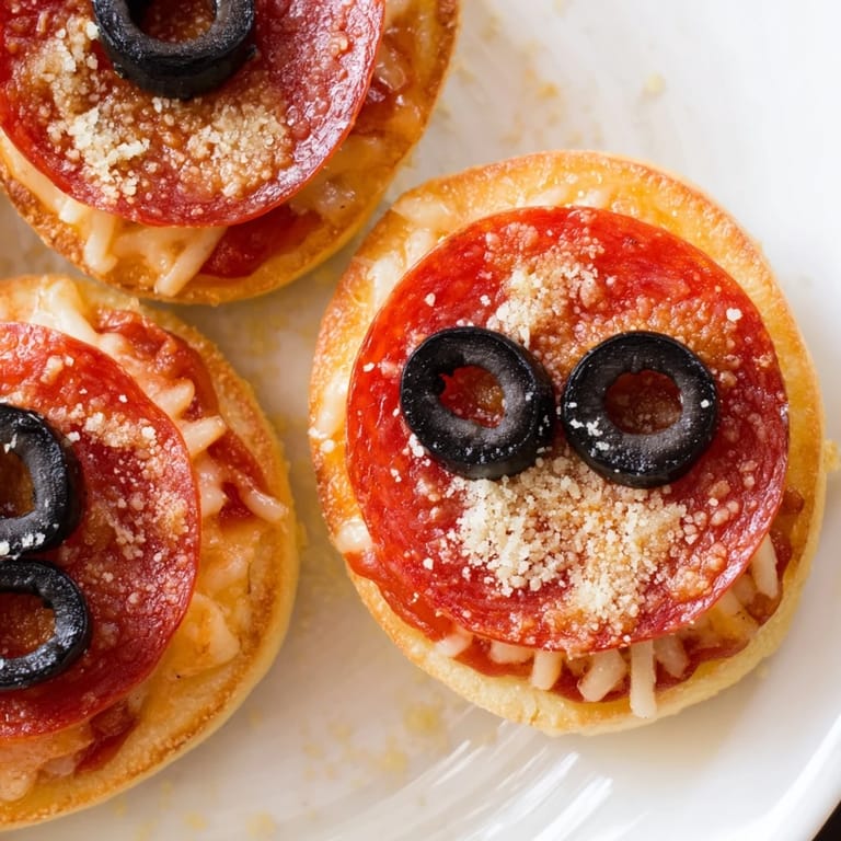 Warm Santa Belt Mini Pizza Bites fresh from the oven, with a savory taste and festive appeal.