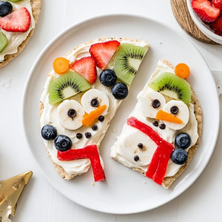 Kids will love this festive and fun Melting Snowman Fruit Pizza, ready in just over half an hour.
