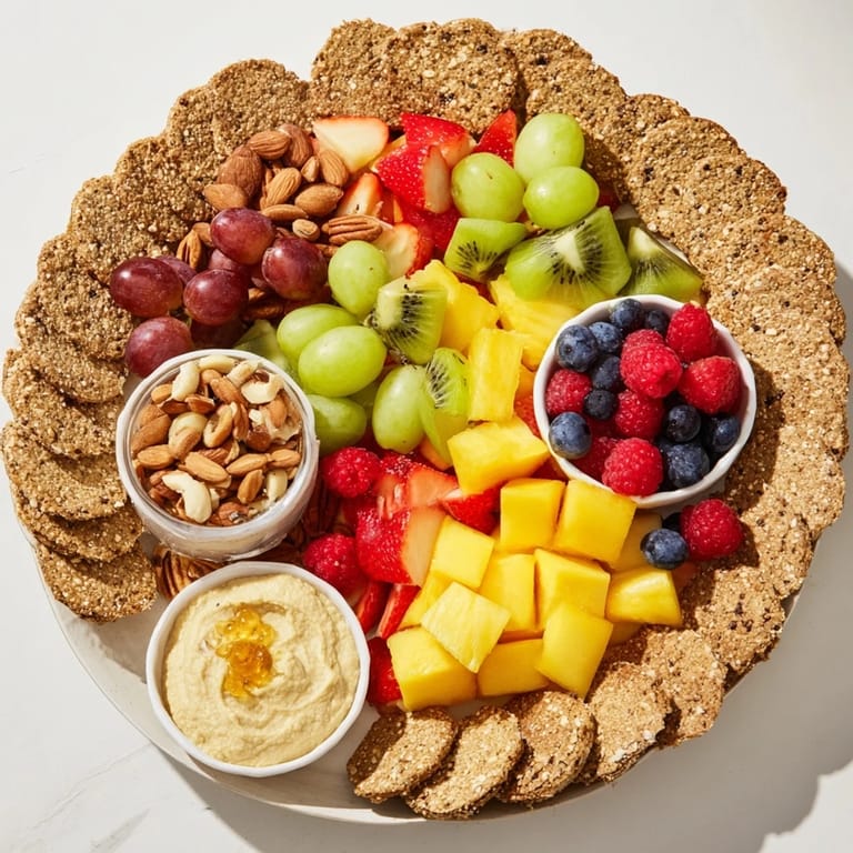 The fresh, colorful arrangement of The Hidden Oasis appetizer looks perfect for entertaining guests.
