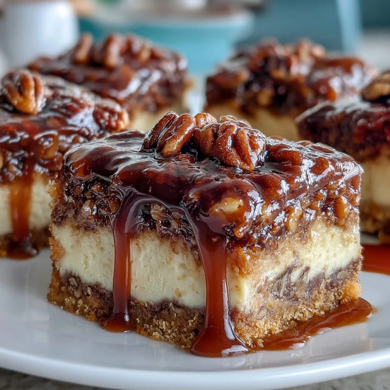 Bourbon-glazed Kentucky Derby Pecan Pie Bars: Buttery shortbread base layered with toasted pecans and a decadent bourbon drizzle.