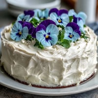 Elegant graduation cake with delicate edible flowers and shimmering gold leaf accents